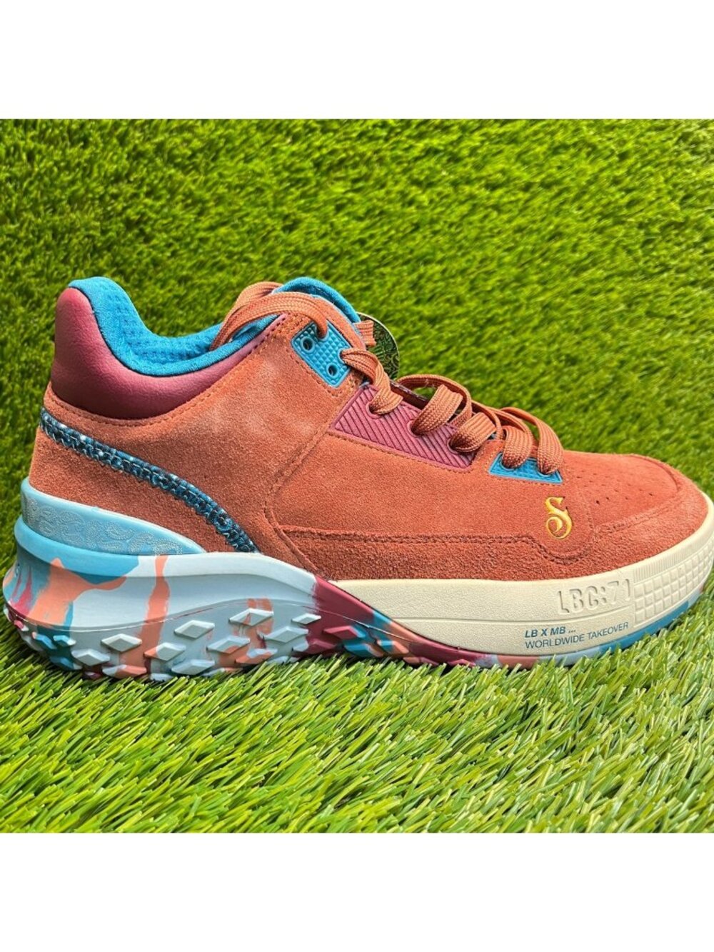 Skechers X Snoop Dogg Sizzle Buckets Mens Size 8.5 Orange Running Shoes Sneakers